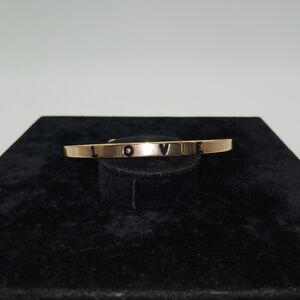 Gold-tone Love Adjustable Bracelet Size 6.5"​​